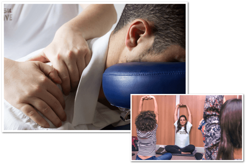 Atividades in Company - Massagem e Yoga